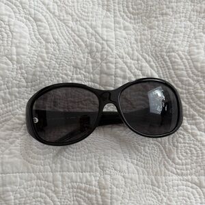 Fendi Black Sunglasses with Silver Accents
